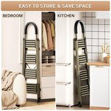 4 Step Folding Ladder Anti-Slip 150KG Load Capacity Space Saving