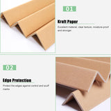 50PCS Brown Kraft Paper Corner Protector Durable Shipping Pack Use