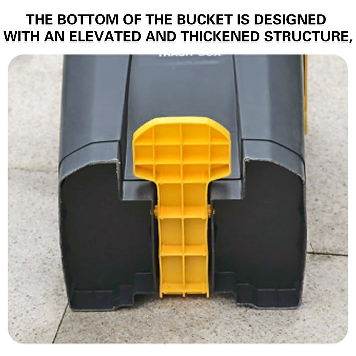 100L Pedal Trash Can with Lid Large Capacity Durable
