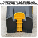 100L Pedal Trash Can with Lid Large Capacity Durable