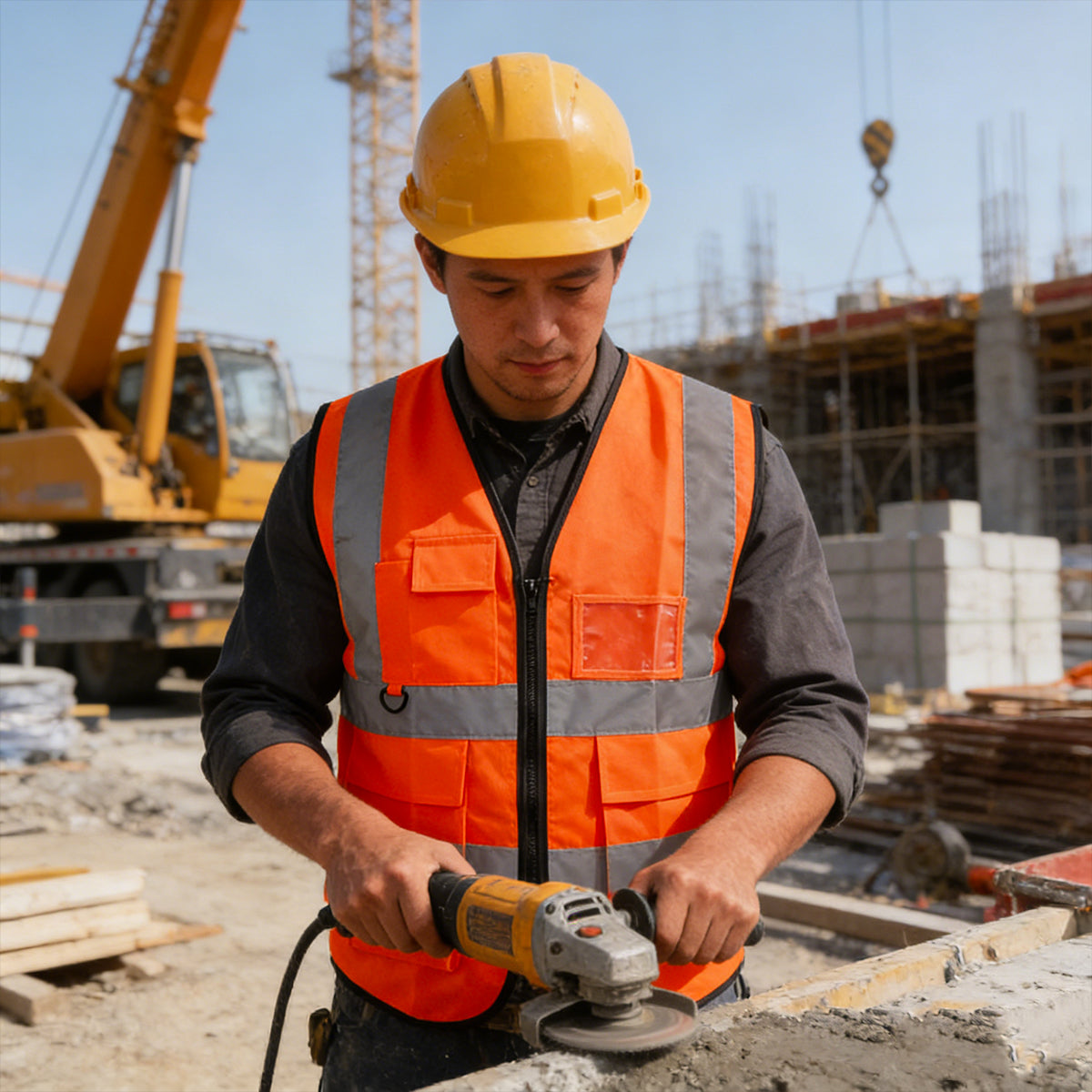 Reflective Safety Vest Breathable High Visibility for Construction Work