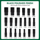 20-Piece 1/2-In Drive Socket Set 8–32 mm with Storage Case