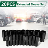 20-Piece 1/2-In Drive Socket Set 8–32 mm with Storage Case
