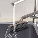 Multi-Functional Rotary Hard Bristle Cleaning Brush for Tiles