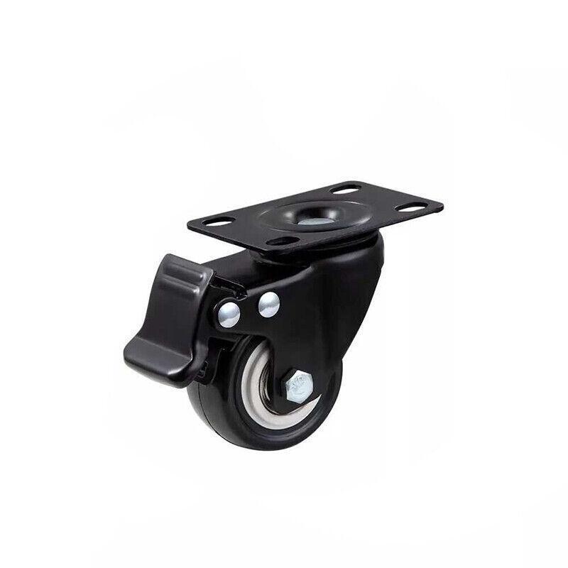 Heavy Duty 2" Swivel Castor Wheels with Brakes 4PCS for Warehouse Carts