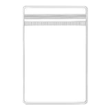 100pcs PVC Self-Sealing Jewelry Bags Dustproof Anti-Oxidation