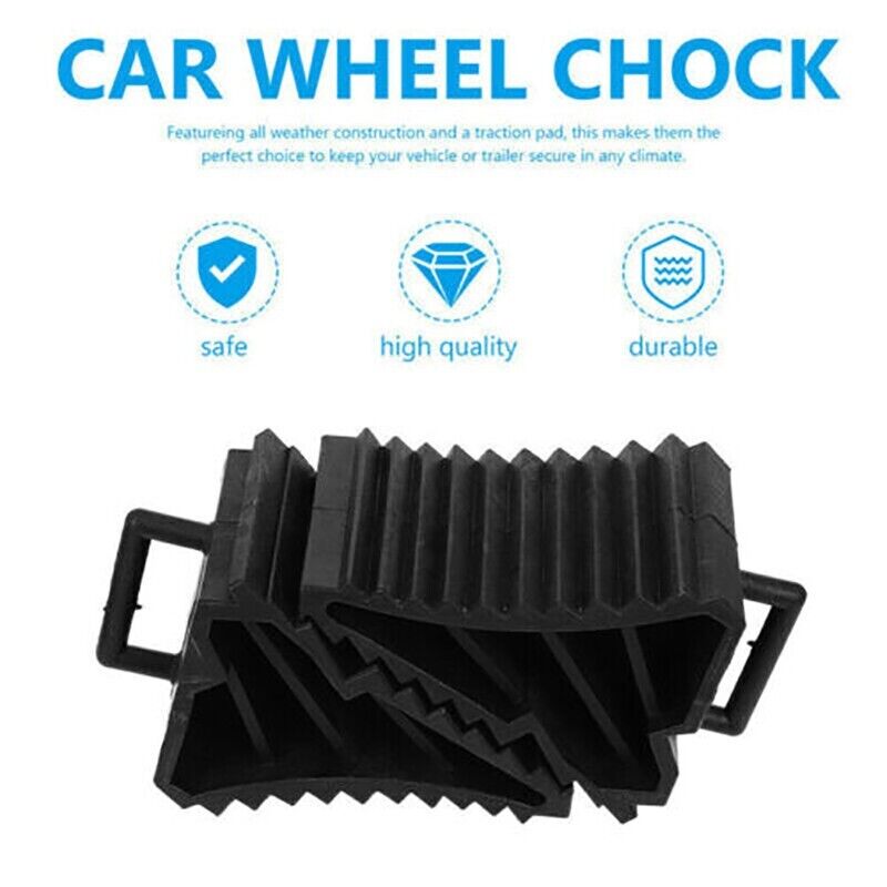 4PCS Heavy Duty Wheel Chock Car Trailer Boat Caravan Stops