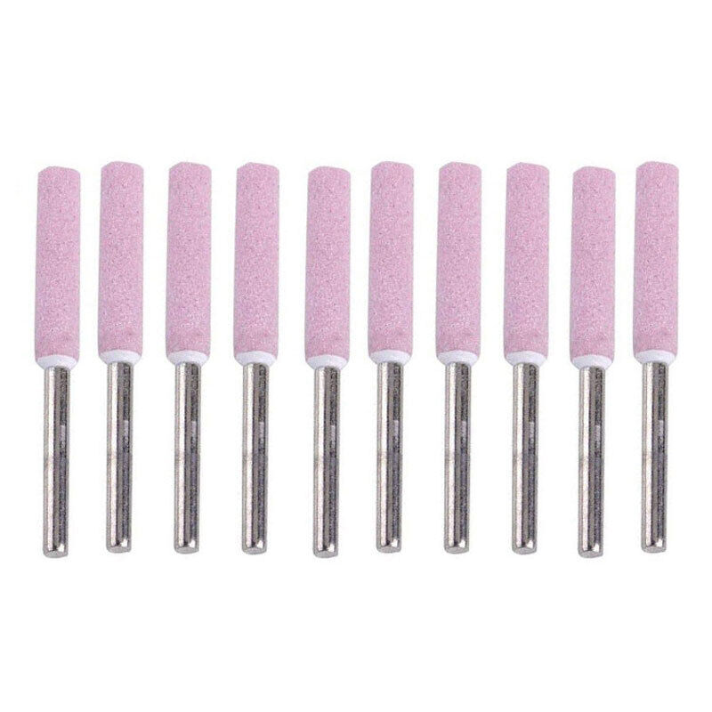 10PCS Chainsaw Sharpener Burr Grinding Stones 4mm / 4.8mm / 5.5mm
