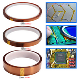 33M Kapton Tape 5-25mm High Temp Heat Resistant Polyimide