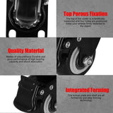 Heavy Duty 2" Swivel Castor Wheels with Brakes 4PCS for Warehouse Carts