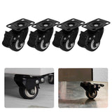 Heavy Duty 2" Swivel Castor Wheels with Brakes 4PCS for Warehouse Carts