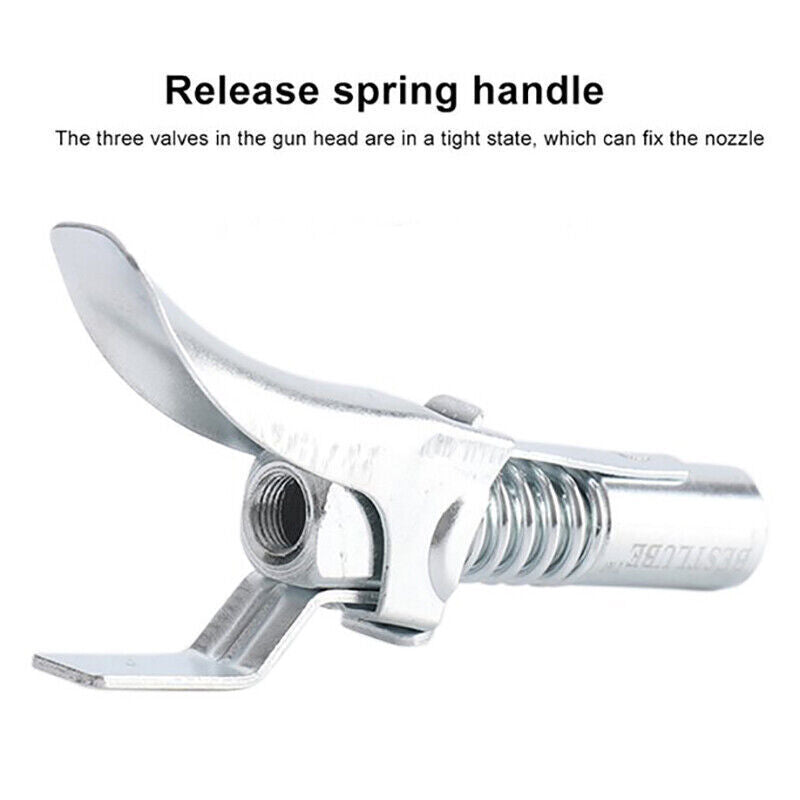 Grease Gun Coupler Quick Release One Hand 1/8 NPT 10000psi