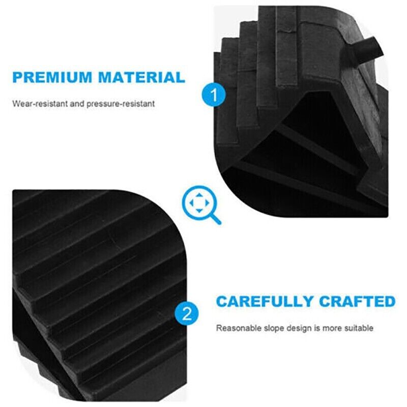 4PCS Heavy Duty Wheel Chock Car Trailer Boat Caravan Stops