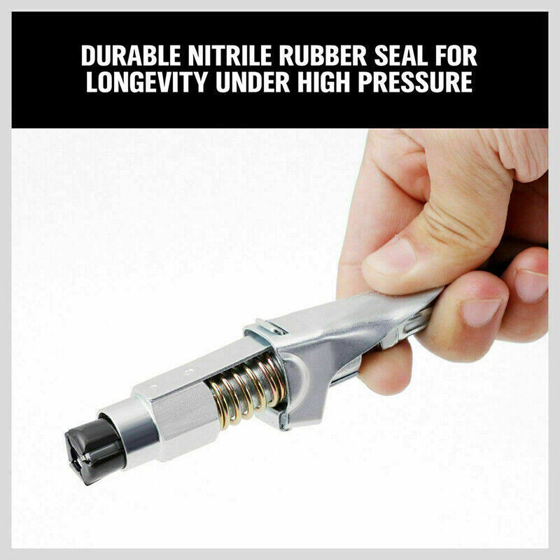 Grease Gun Coupler Quick Release One Hand 1/8 NPT 10000psi