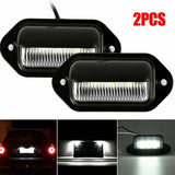 2PCS 6 LED License Plate Light for Truck SUV Trailer Lorry 12V 24V