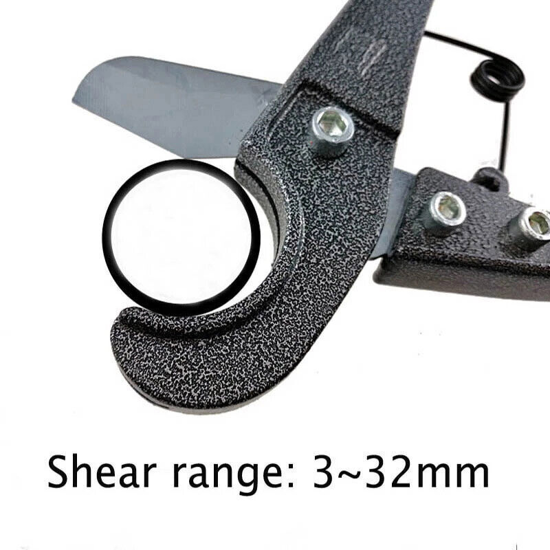 PVC Pipe Cutter Plastic Rubber Hose Conduit Pliers Poly Tube 1/8-1.35