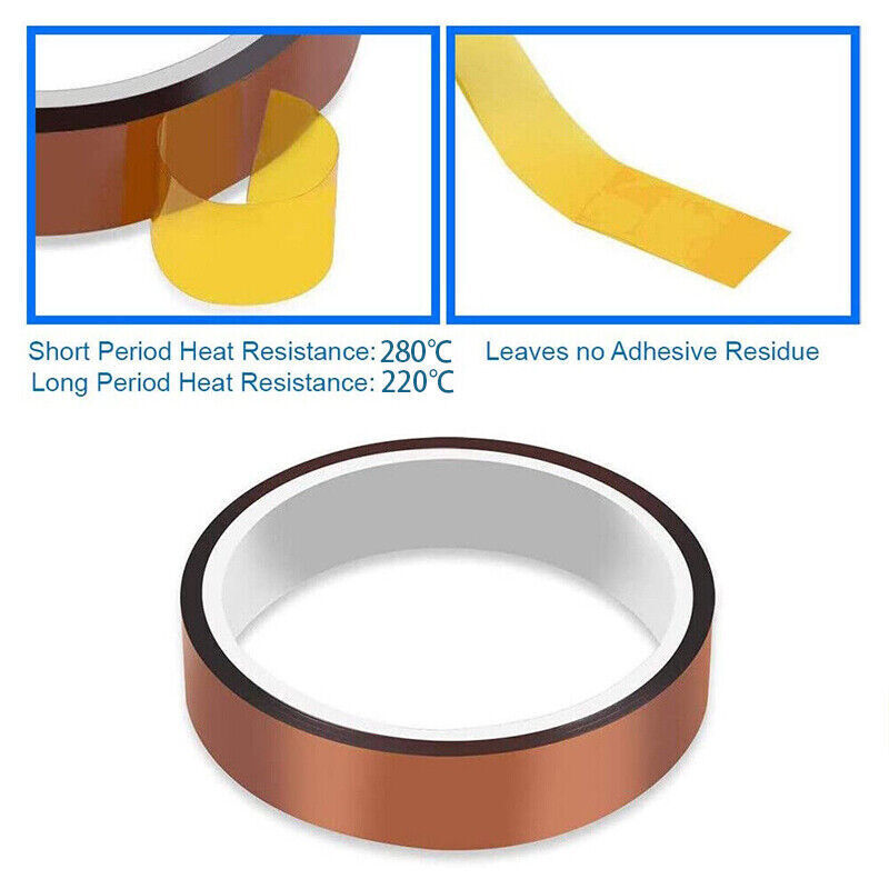 33M Kapton Tape 5-25mm High Temp Heat Resistant Polyimide