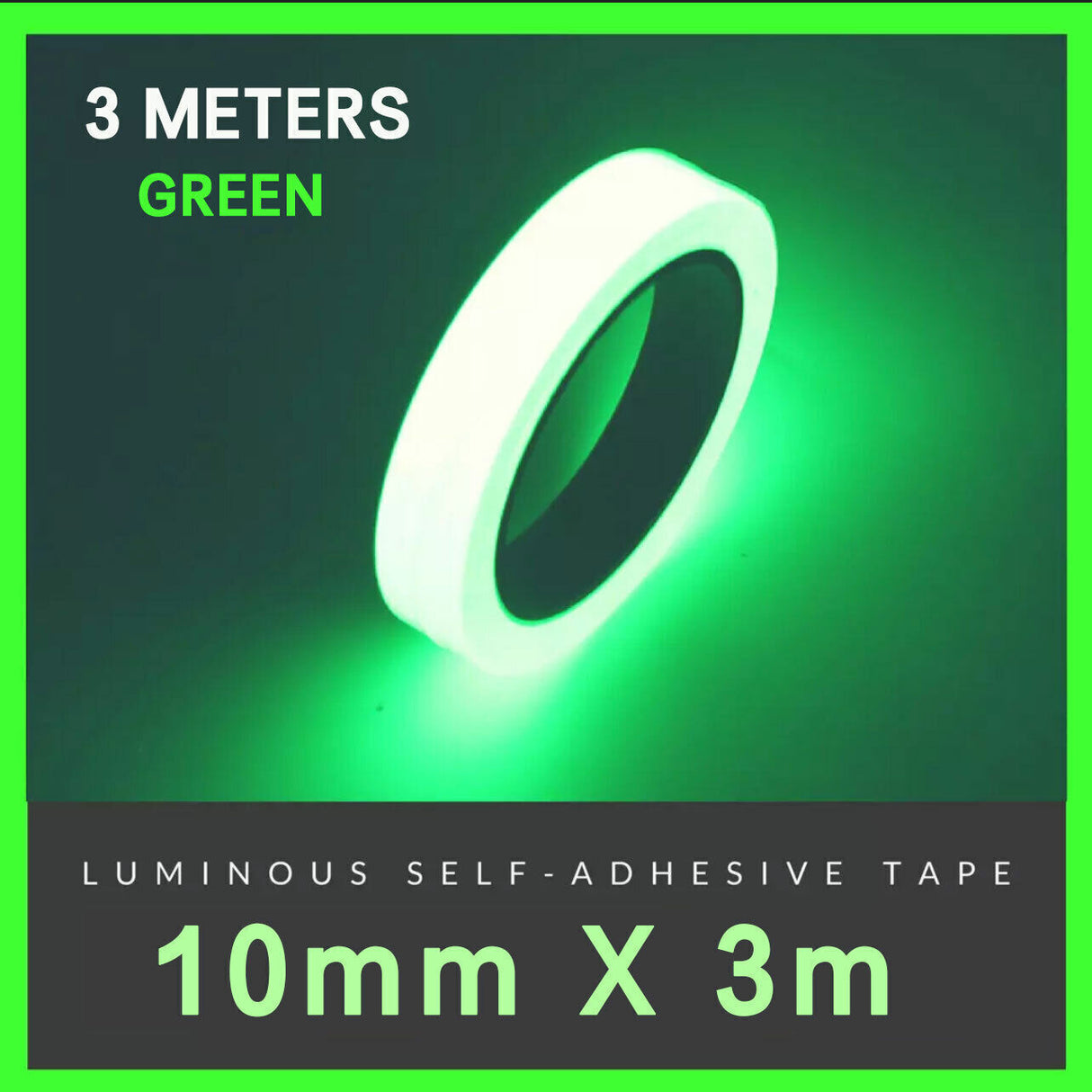 Luminous Fluorescent Night Glow Tape Self Adhesive Safety Sticker