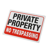 4PCS Reflective Surveillance Warning Signs Metal Security Camera Notice Durable