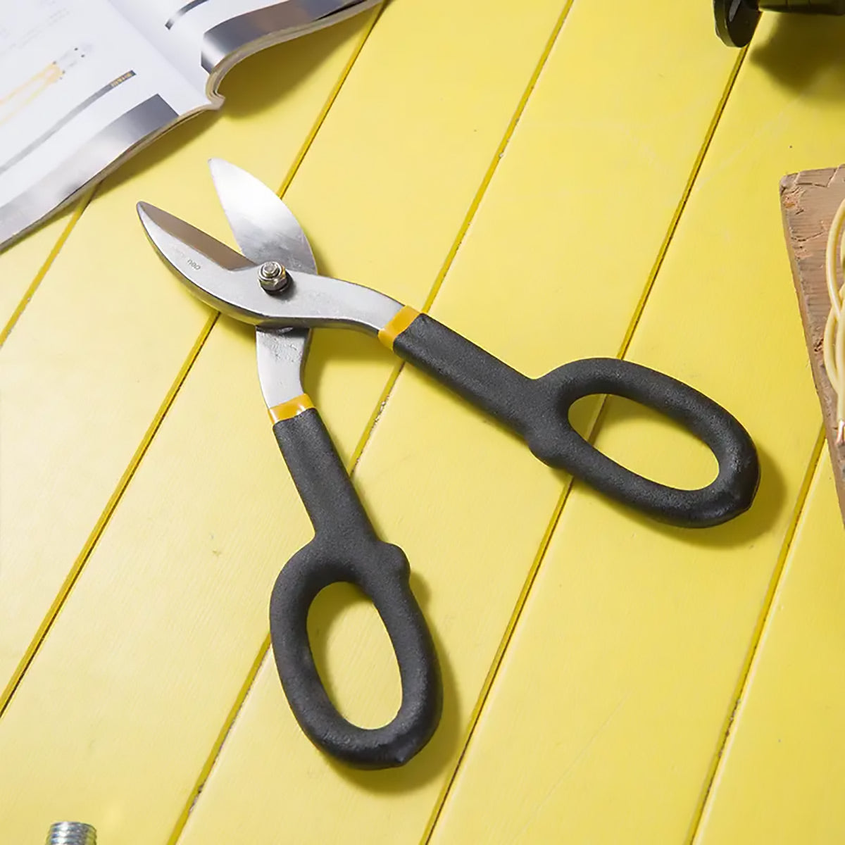 10" Tin Scissors Manual Steel Cutting Metal Shear Cutter