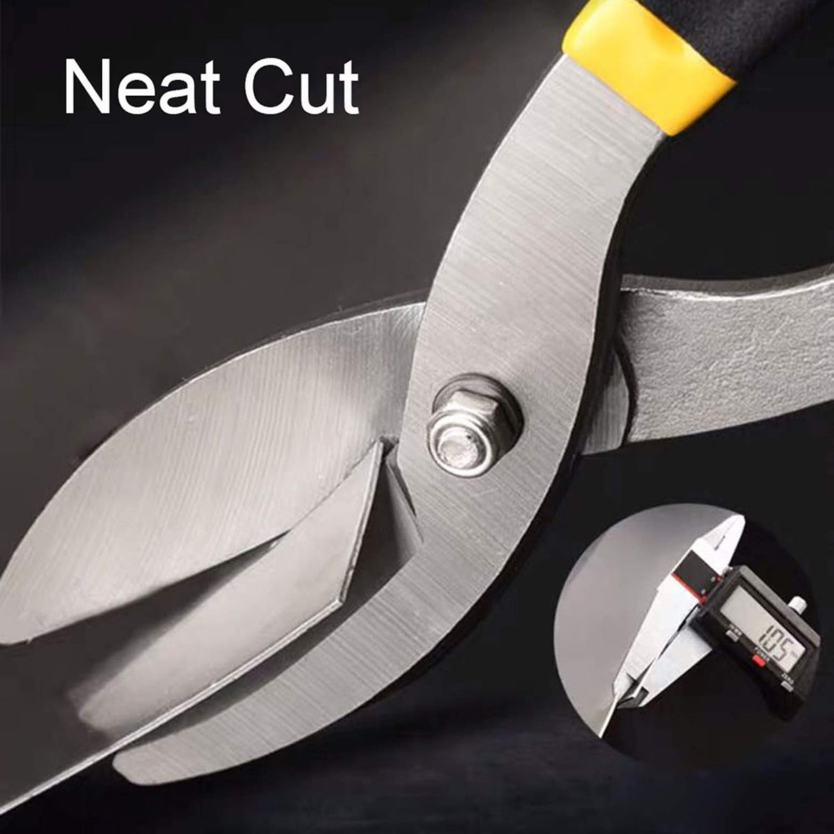 10" Tin Scissors Manual Steel Cutting Metal Shear Cutter