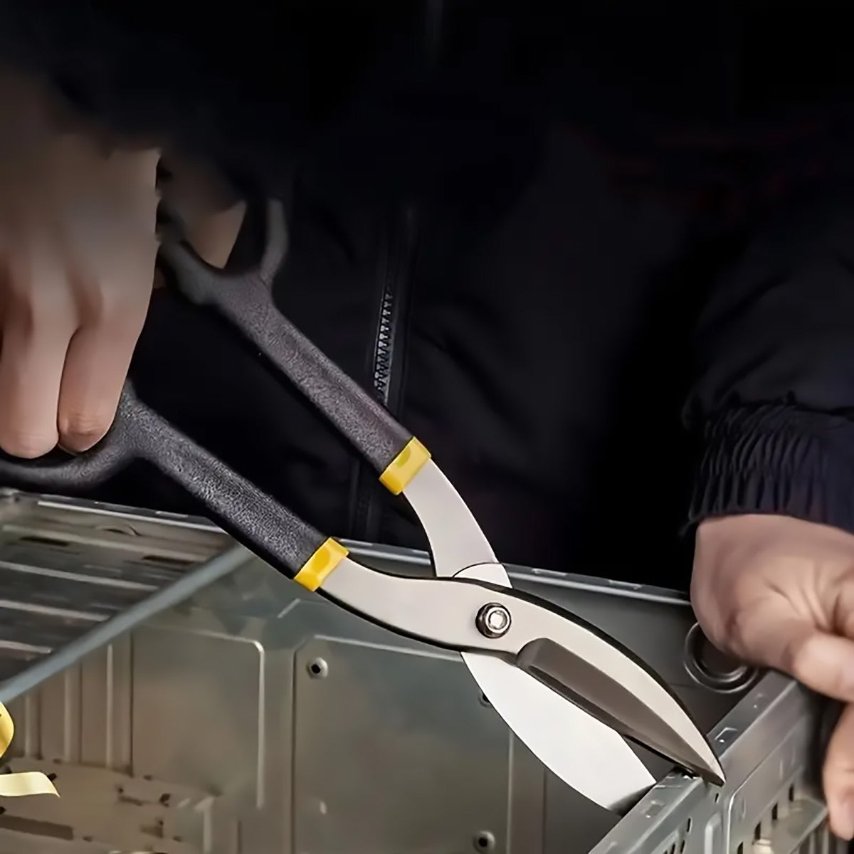 10" Tin Scissors Manual Steel Cutting Metal Shear Cutter
