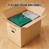 10PCS Corrugated Cardboard Moving Boxes with Built-In Handles