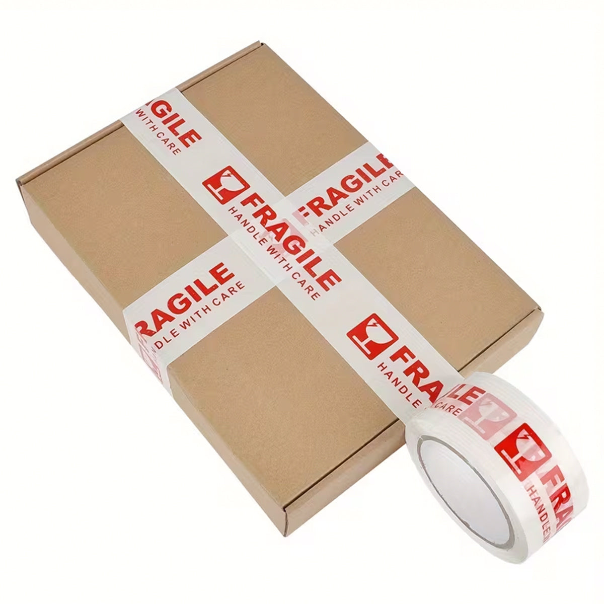 Fragile Warning Tape Handle With Care for Shipping and Packing Boxes