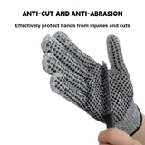 2Pairs Cut Resistant Work Gloves Anti Slip Safety Hand Protection