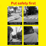 60cm Road Traffic Safety Convex Mirror Wide-Angle Red Frame
