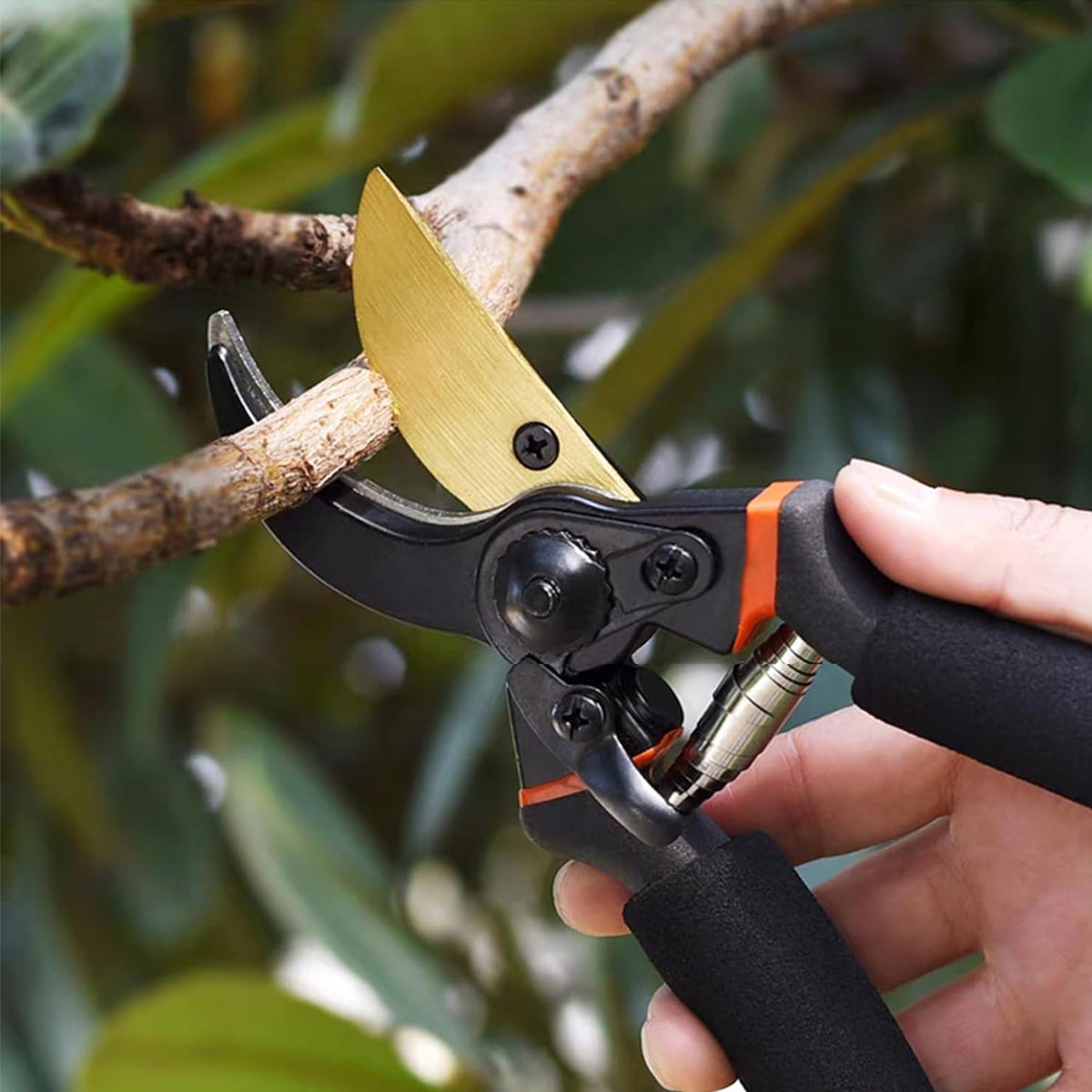 Heavy Duty Garden Pruning Shears for Thick Branch Cutting
