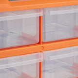 Tool Storage Bin Parts Organizer Drawer Cabinet with Dividers