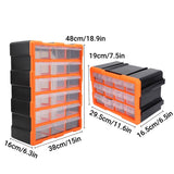 Tool Storage Bin Parts Organizer Drawer Cabinet with Dividers