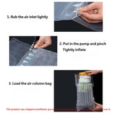 100PCS Air Column Cushion Bags 20×19cm Transparent Shockproof Shipping Protection