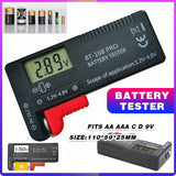Digital Universal Battery Tester AA AAA C D 9V Button Cell LCD Display
