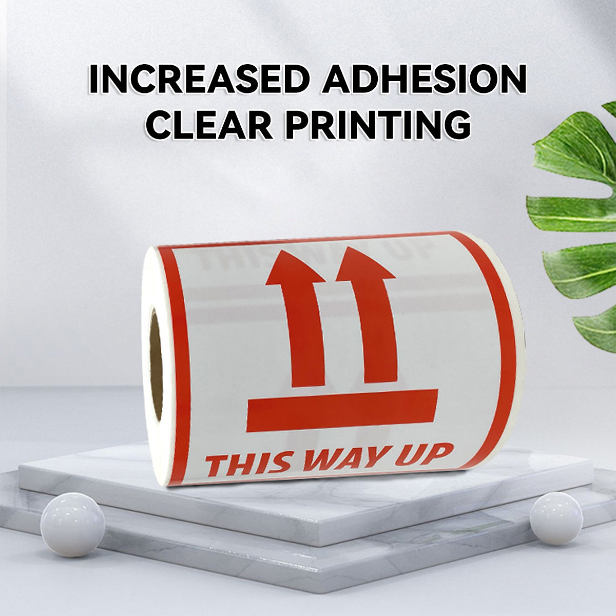 300PCS Anti-Tripping Warning Stickers 12×12cm Shipping Box This Way Up Labels