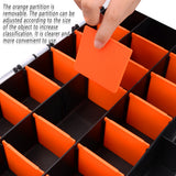 Clear Plastic Storage Box Multi Compartment Small Parts Organizer