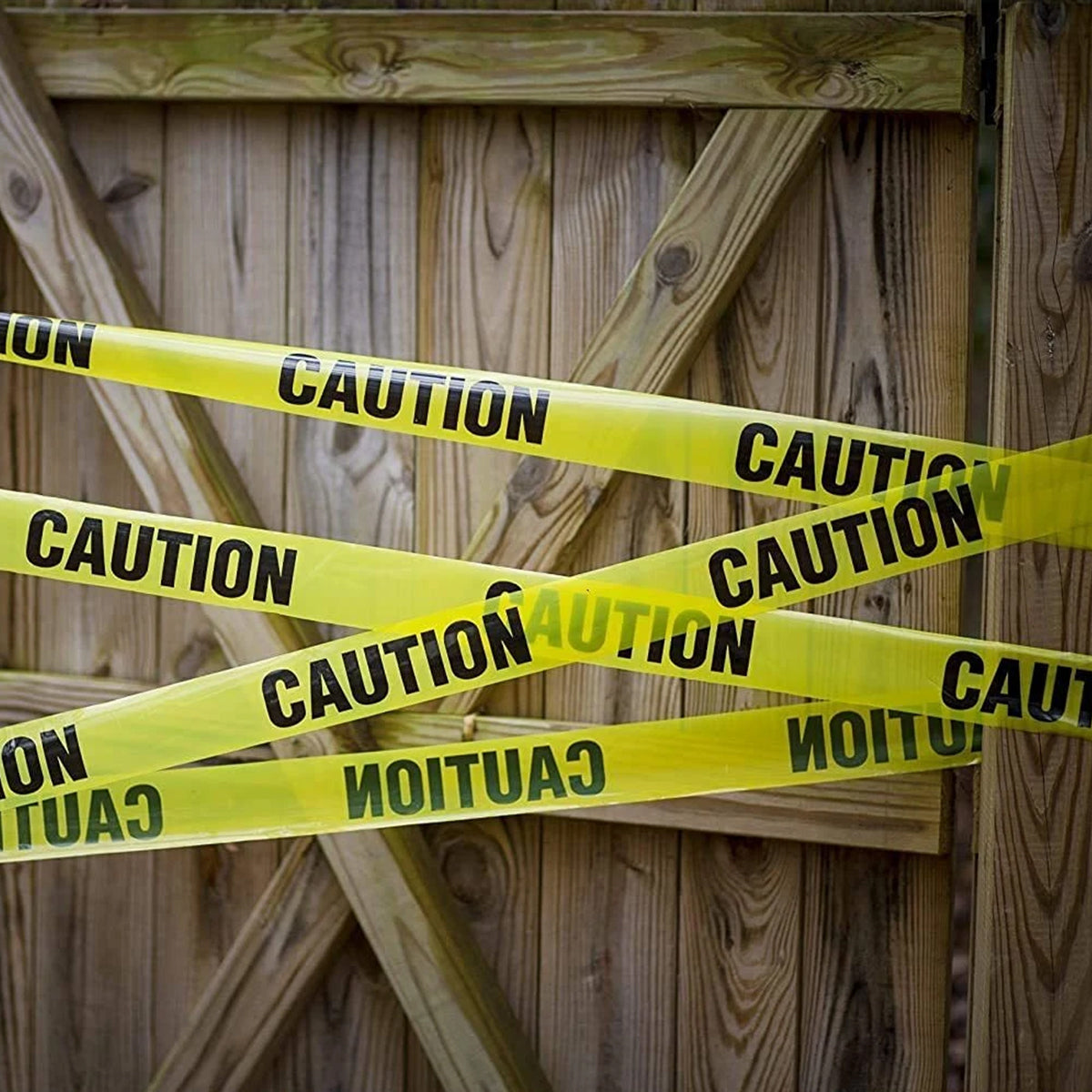 5PCS 100M Caution Warning Tape 75mm High Visibility Safety Barrier