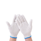 White Safety Work Glove Knitted Cotton Heavy Duty Factory Warehouse