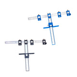 Woodworking Drill Guide Punch Locator Ruler for Furniture Carpentry