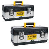 Stainless Steel Toolbox Portable Plastic Storage Case for Warehouse Tools