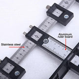 Woodworking Drill Guide Punch Locator Ruler for Furniture Carpentry