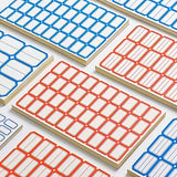 100pcs Self Adhesive Price Stickers Blank Name Number Labels for Inventory
