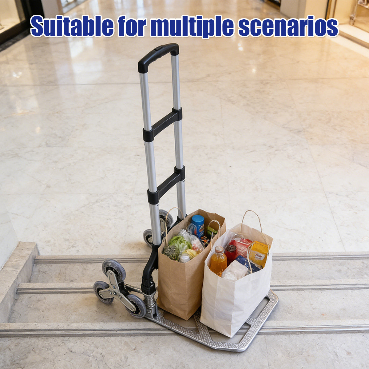 Folding Hand Truck Cart Portable Aluminium Large Capacity