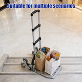 Folding Hand Truck Cart Portable Aluminium Large Capacity