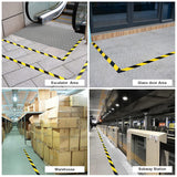 PVC Warning Tape Black Yellow Floor Safety Marking Tape