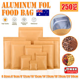 Kraft Paper Mylar Self-Seal Storage Packaging Pouches 250PCS