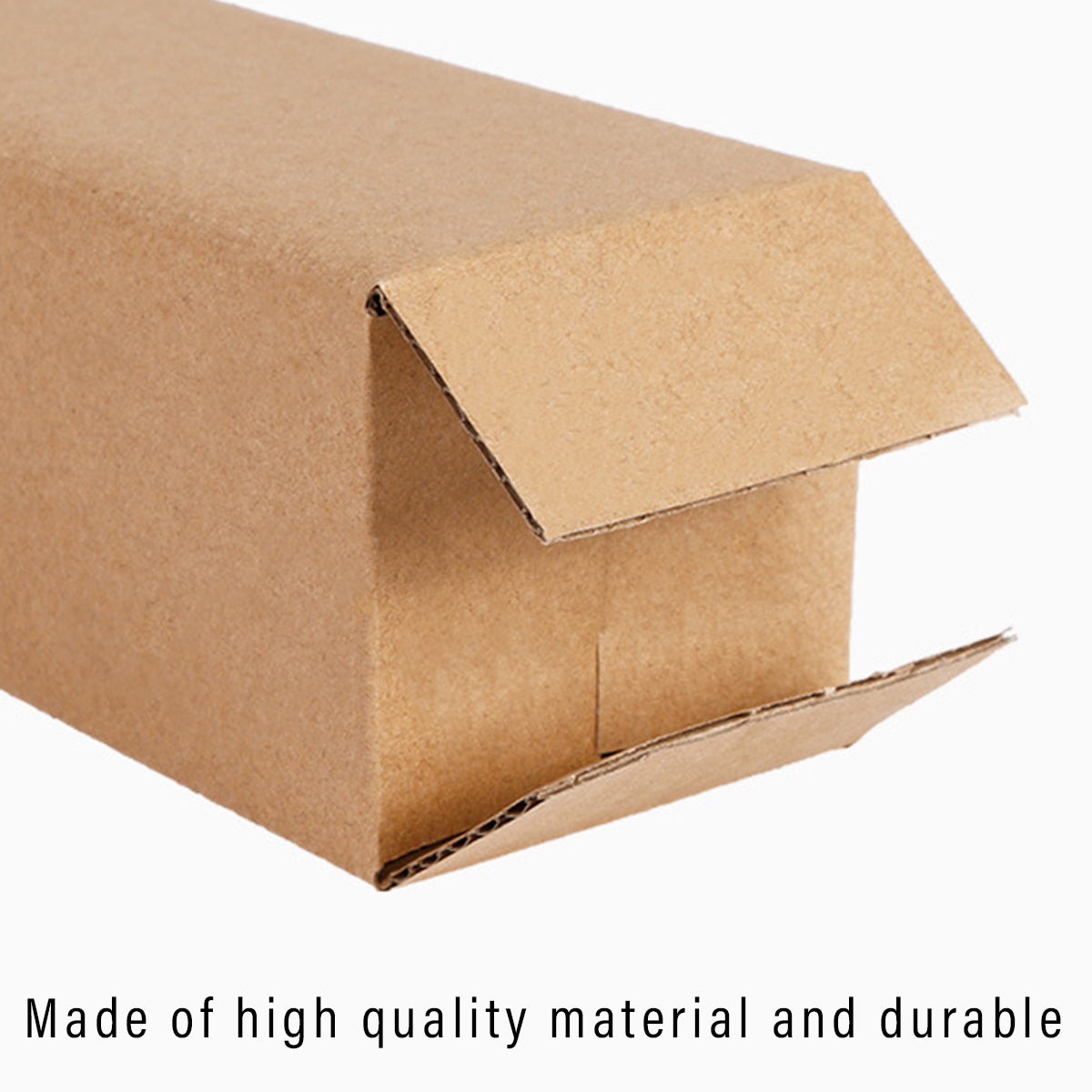 50pcs Long Strip Kraft Cardboard Shipping Boxes for Warehouse Storage