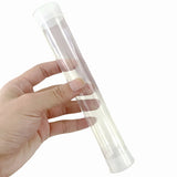 Transparent PC Packaging Tube with Lid Plastic Storage Tube 20PCS