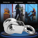Stainless Steel U-Type Pulley Wheel Lifting Ring for Warehouse Hoist Systems